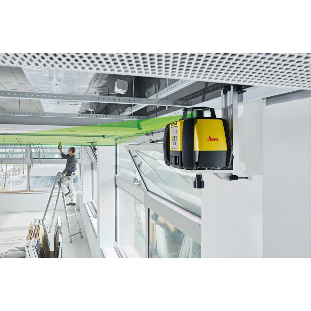 Leica Rugby 640G Green Beam Laser Interior / Exterior Package (6011486) with Deluxe RE120G Receiver and Alkaline Batteries view 4