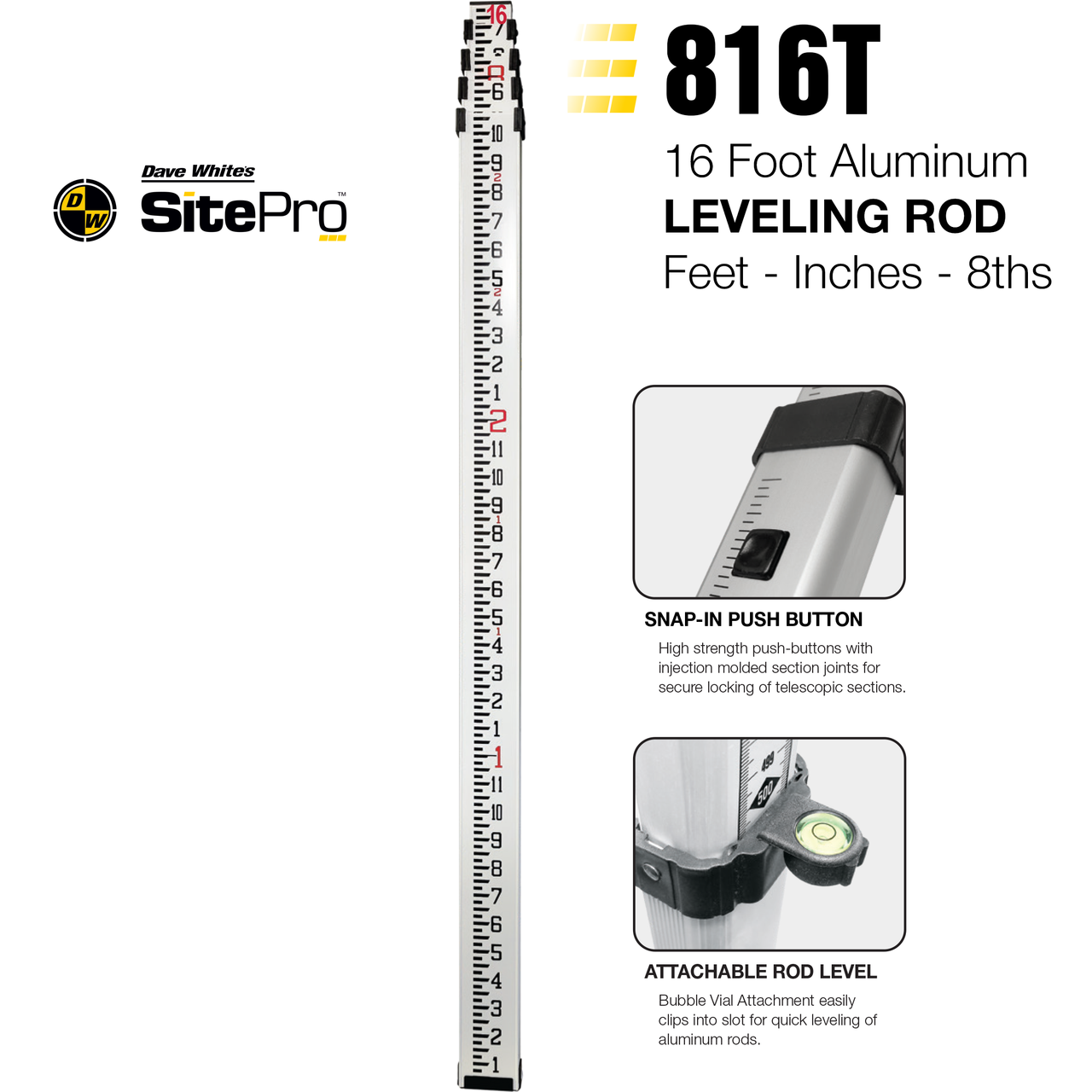 RL-H5A Self-Leveling Laser PS.DB Kit with LS-100D Receiver, Alkaline Batteries, Grade Rod TENTHS and Tripod - 1021200-17-K1 view 17