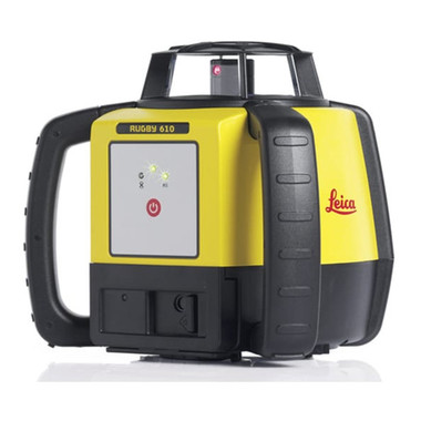 Leica Rugby 610 Red Beam Rotary Laser Package (6011149) with Rod Eye 120 Receiver - Rechargeable view 3