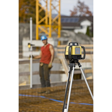 Leica Rugby 610 Red Beam Rotary Laser Package (6011149) with Rod Eye 120 Receiver - Rechargeable view 4