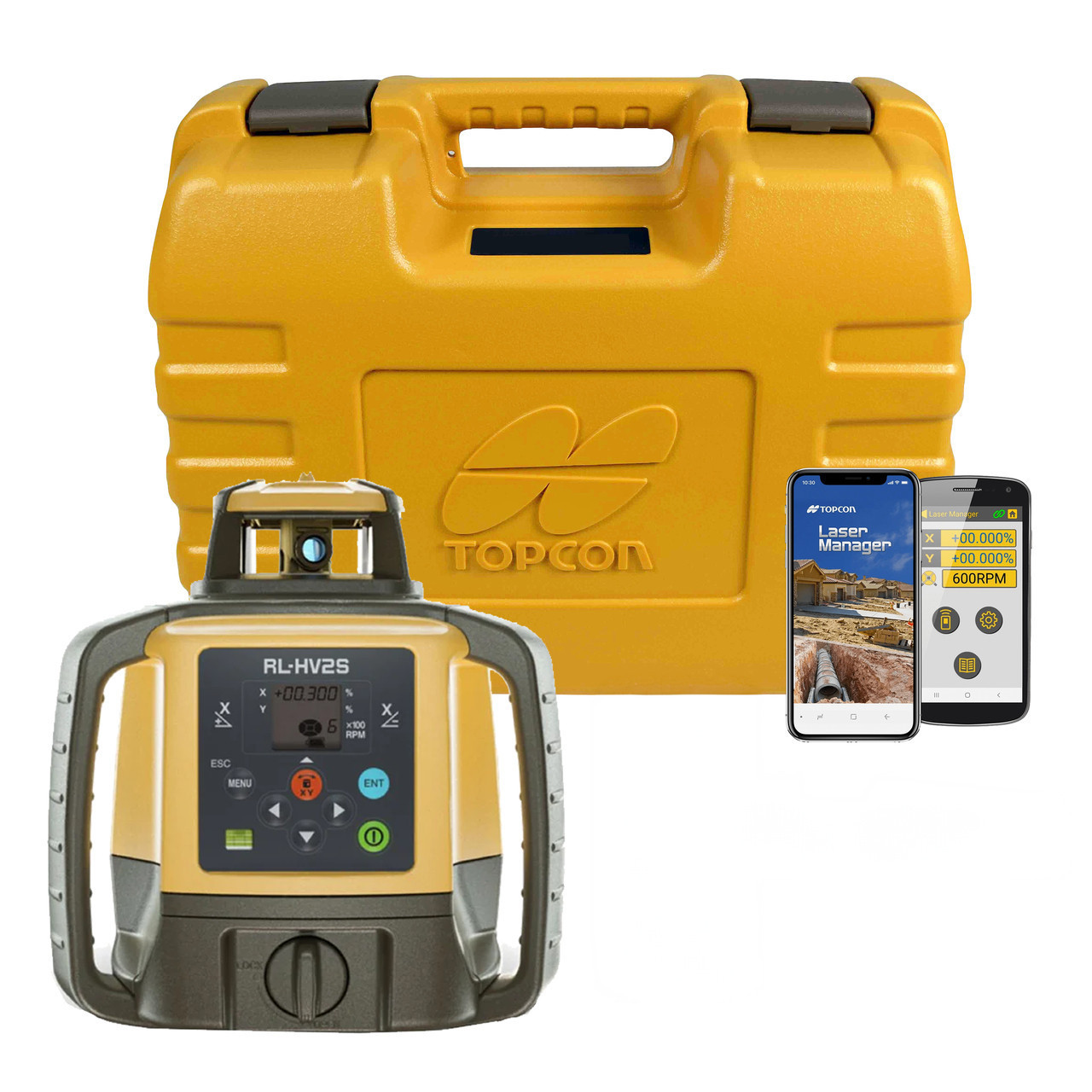 Topcon RL-HV2S-BCC Self-Leveling Dual Grade Laser…