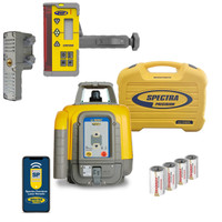 Spectra Precision LL1505C-14A Laser level Package with Deluxe CR700 Multi-Use Receiver - Alkaline Batteries