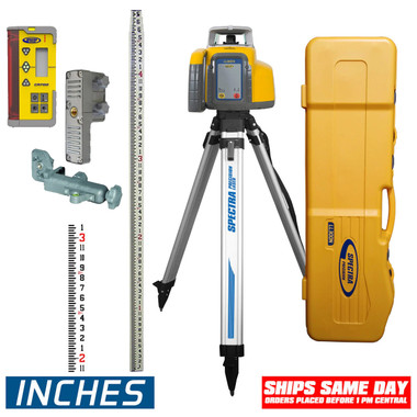 Spectra Precision LL300N-2-PROMAG Laser Package with CR700 Receiver, Remote, INCHES-Rod and Tripod - Rechargeable view 4