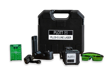 Plott PLL30-G 3X360 hard shell carrying case with all included accessories