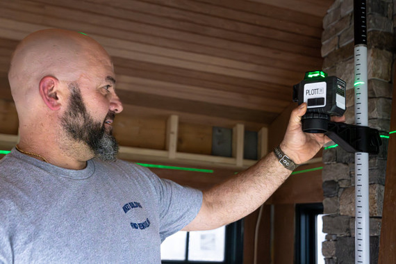 Plott PLP12 12-foot extendable aluminum laser pole hero studio shot