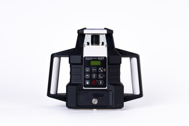 Plott PRL900HT-R-K1 Bluetooth Dual Slope Red Beam Rotary Laser Kit with Detector - Contractor Tripod and Tenths Grade Rod