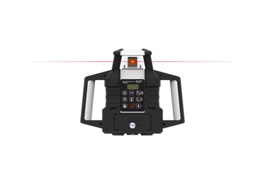 Plott PRL900HT-R-K2 Bluetooth Dual Slope Red Beam Rotary Laser Kit with Detector - Contractor Tripod and Inches Grade Rod view 3