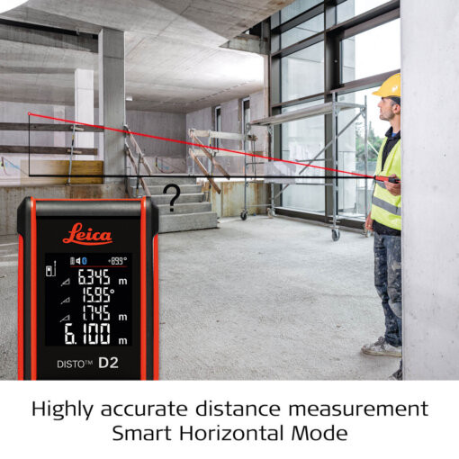 Leica DISTO D2-2 Smart Horizontal Mode level measurements