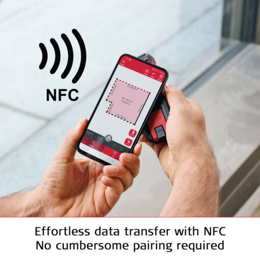 Leica DISTO D2-2 NFC Bluetooth data transfer DISTO Plan app
