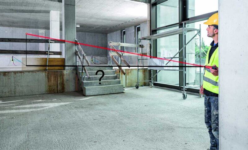 Leica DISTO D2-2 smart horizontal measurements step by step diagram