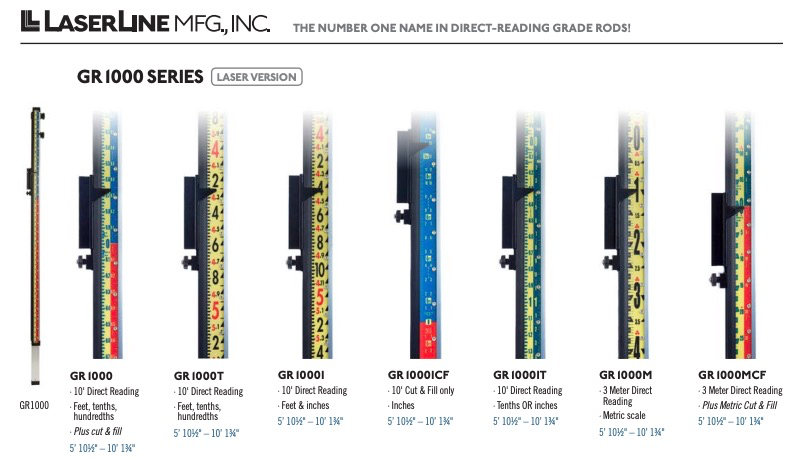 LaserLine GR1000 Series Direct Reading Laser Rods