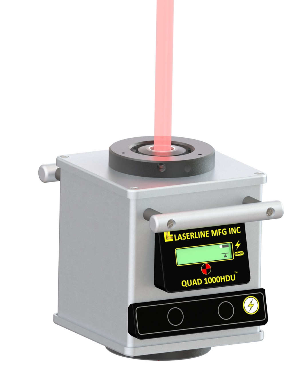 QUAD 1000HDU projecting its zenith laser beam straight up from the instrument