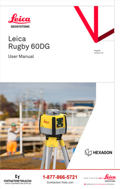 Cover of the Leica Rugby 60DG user manual, document 1071493 version 1.0.0
