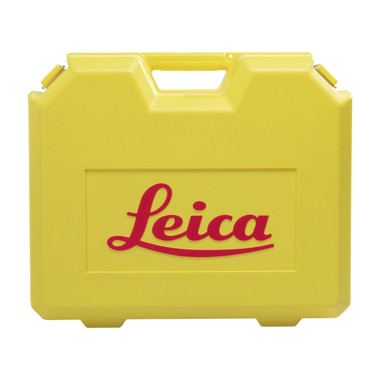 Leica yellow hard carrying case supplied with the Rugby 60DG dual grade laser kit