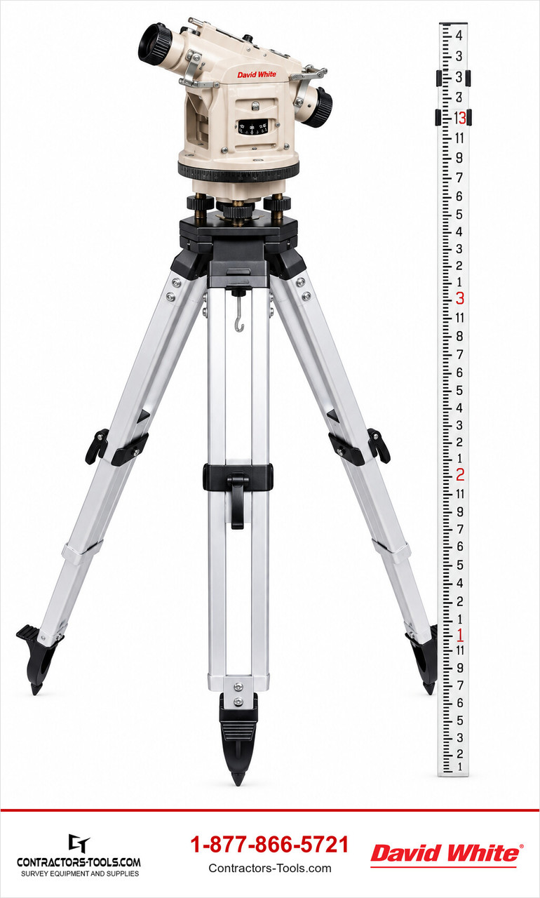 David White LT8-300P universal level-transit 44-8871-K2 with optical plummet