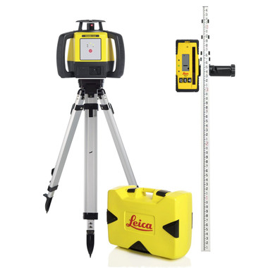 Leica Rugby 610 rotary laser package 6008614-K1 with Rod Eye 140 Classic
