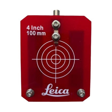 Leica 1009891 PT-100 red 4 in / 100 mm target plate for Piper pipe lasers