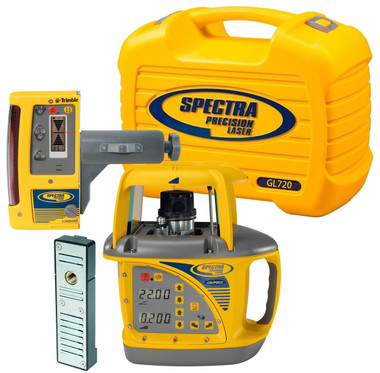 Spectra Precision GL720-10 Dual Grade Laser Package with CR600