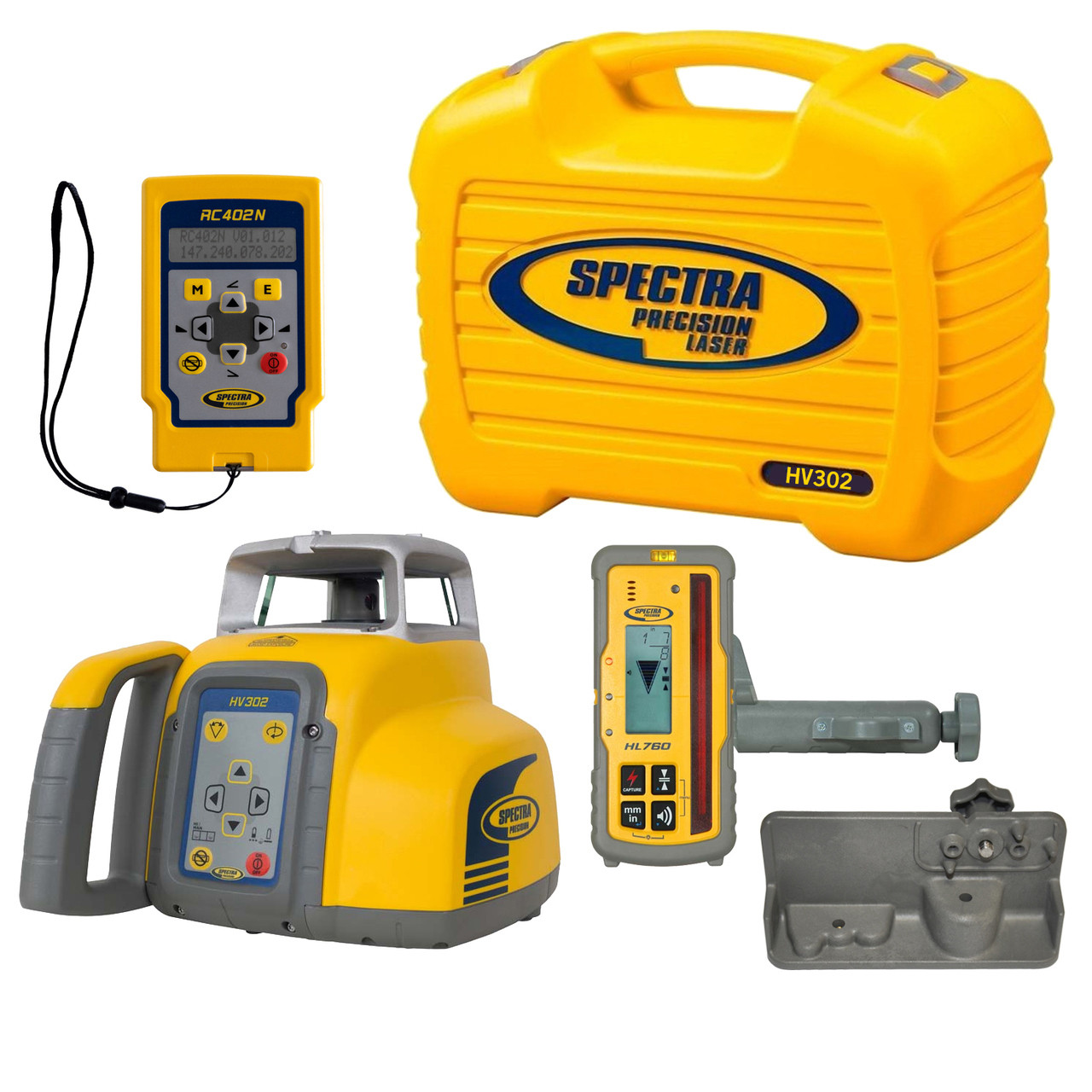 Spectra Precision HV302-4 Horizontal / Vertical Laser GC Package Rechargeable with HL760 Receiver view 6