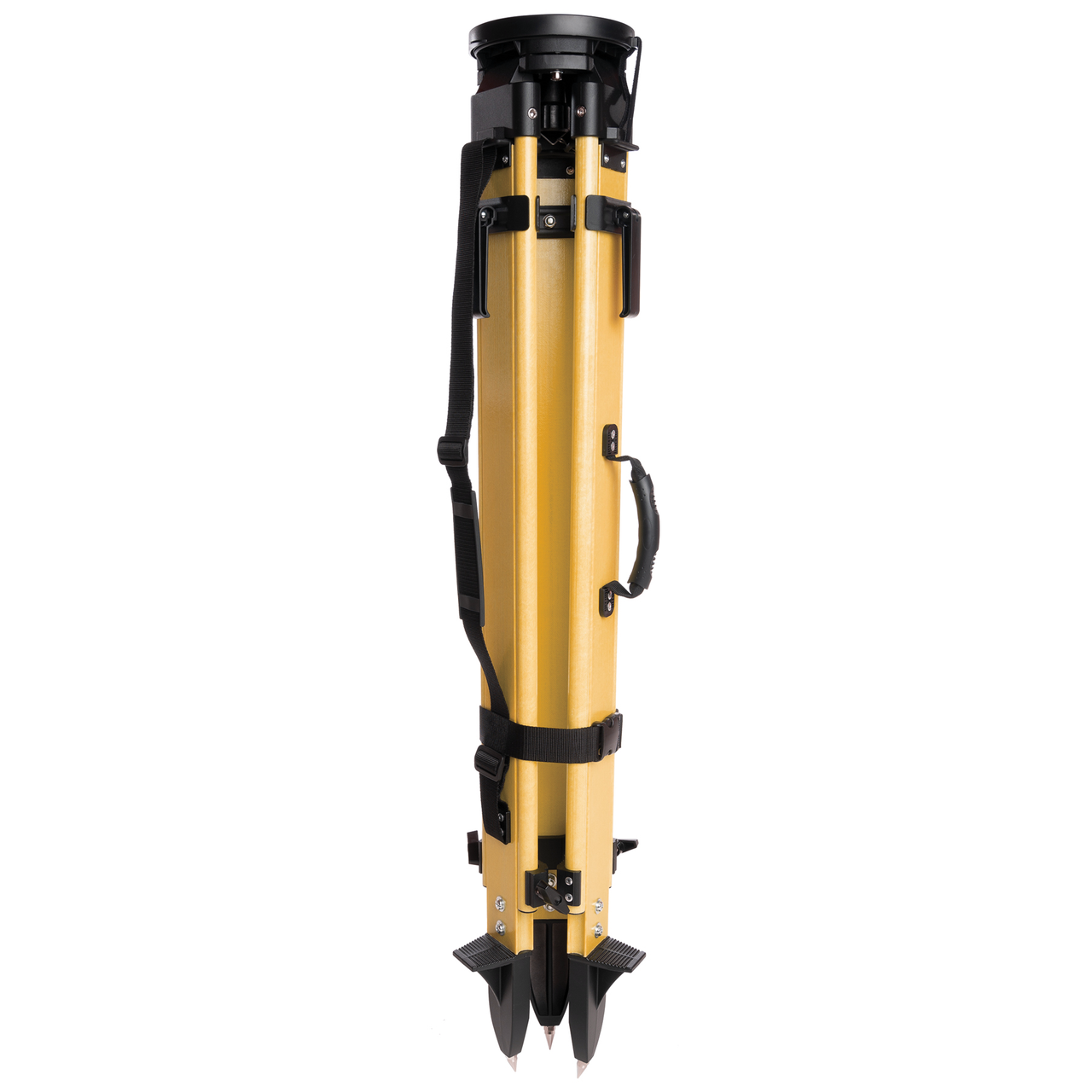 SitePro HVFG20-DCB SiteMax Heavy-Duty Fiberglass Dual Clamp Tripod Black Hardware view 3