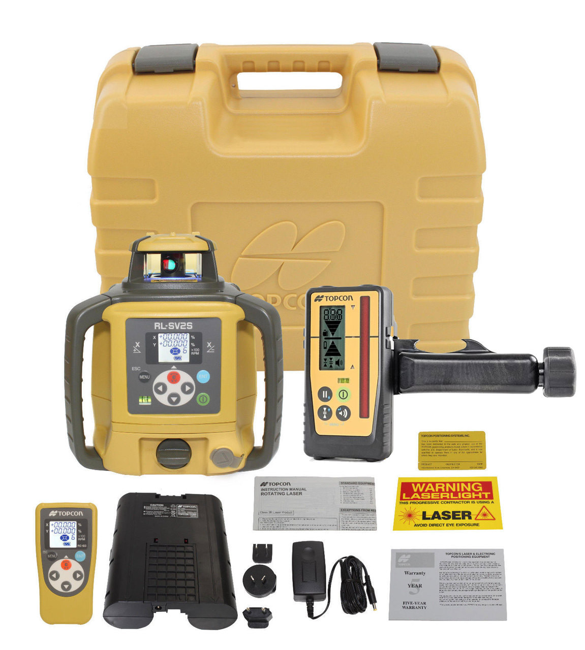 Topcon RL-SV2S Self-Leveling Dual Grade Laser RB…