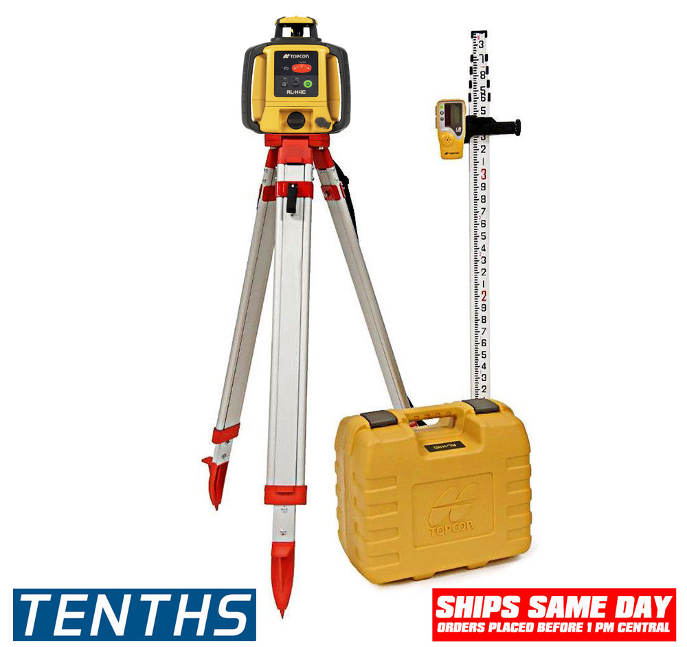 Topcon RL-H4C-Kit Self-Leveling Laser DB Kit with LS-80L Receiver TENTHS-ROD  and Tripod - 313980752-1 view 4