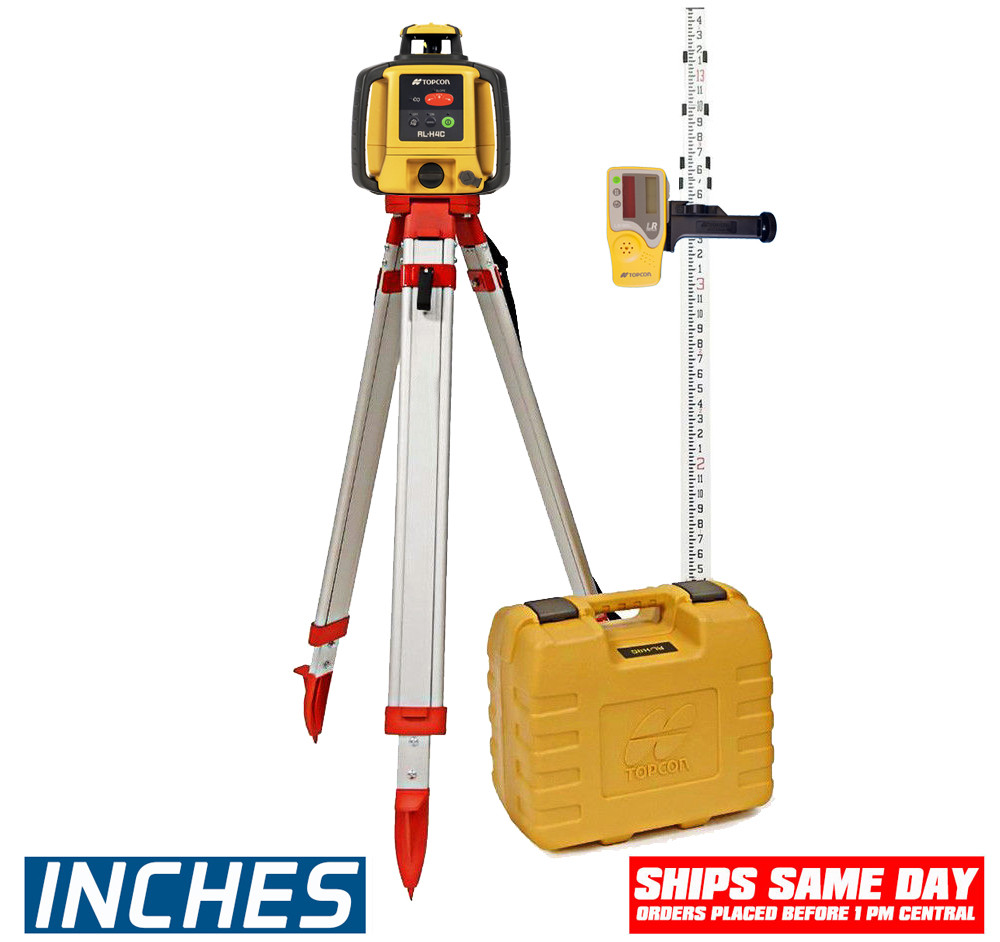 Topcon RL-H4C-KIT Self-Leveling Laser DB Kit with LS-80L Receiver INCHES-Rod  and Tripod - 313980752-2 view 3