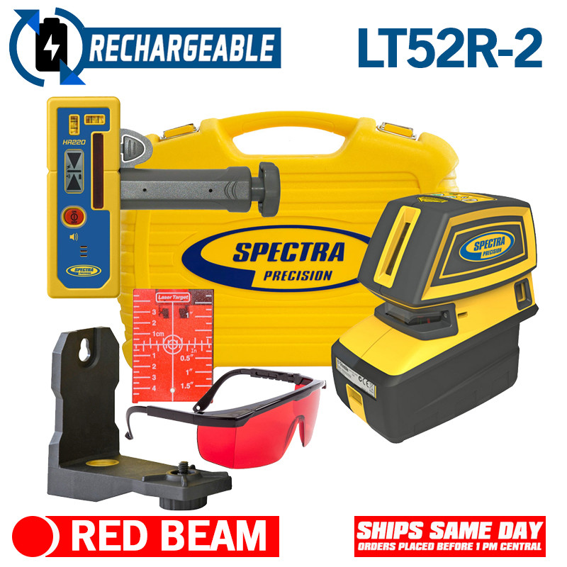 Spectra Precision LT52R-2 Point and Line Laser Tool - Rechargeable Batteries and HR1220 Receiver view 7