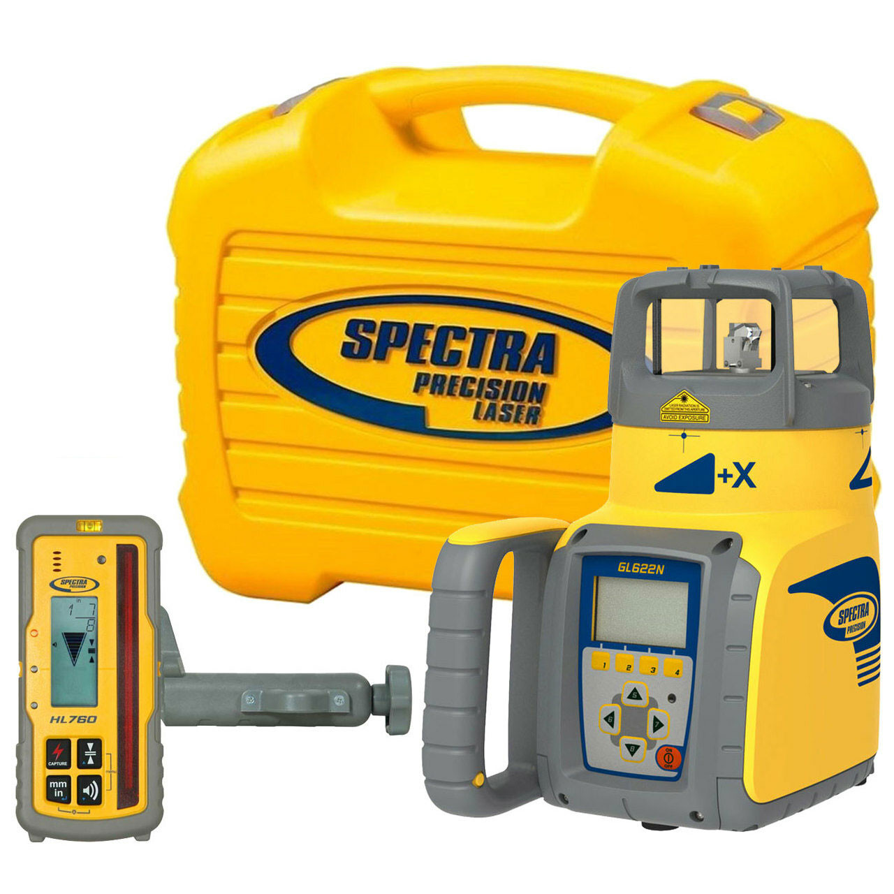 Spectra Precision GL622N dual grade laser package kit contents