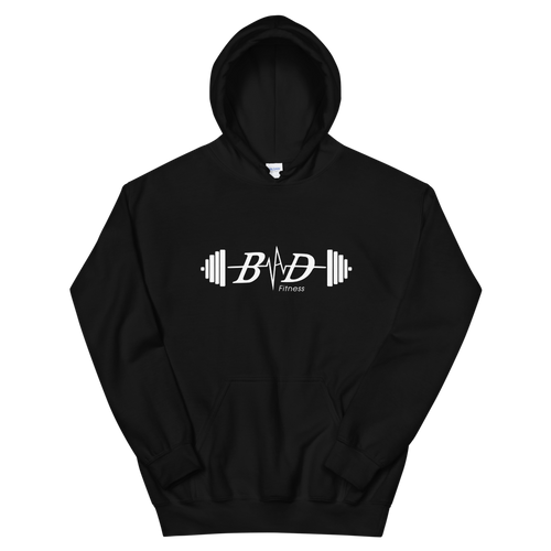 White Logo B.A.D Hoodie (unisex)