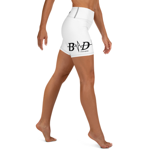 White & Black B.A.D. Yoga Shorts