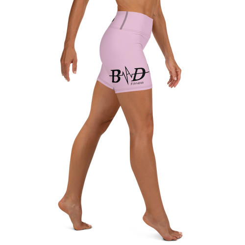 Pink & Black B.A.D. Yoga Shorts