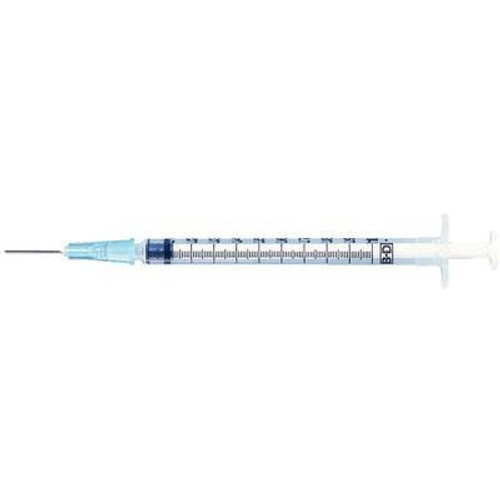 BD 309626 1cc TUBERCULIN Syringe with Conventional Needle 25G x 16mm (0.625") 100/bx