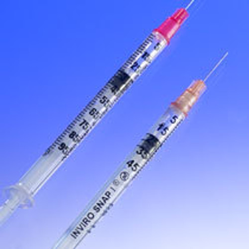 Sol-Millennium Medical 100078IM Syringe & Needle 3cc 25 G x 5/8" FIXED SAFETY BOX/100