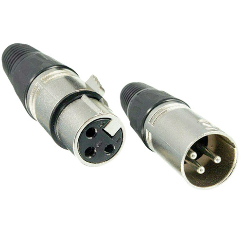 3 Pin XLR Male Female Microphone Audio Cable Connector Solder Snake Plug Mic XLR Adapter Connectors Pair 5 Core XLR 1 Pair (1 Pair)