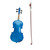 New 4/4 Acoustic Violin Case Bow Rosin Dark Blue