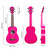Soprano Ukulele 21 inch Mahogany Uke,Mini Kids Guitar Hawaiian ukeleles Instrument Starter Kit ukalalee for Beginner Music(Pink)