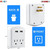 In Wall 2 USB 2 Outlet Surge Protector Outlet Adapter 2.4A USB Fast Charger ETL (2U2O-4)