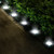4Pcs Solar Powered Ground Light Outdoor IP65 Waterproof Buried In-Ground Lamp Decorative Path Deck Lawn Patio Lamp