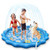 Sprinkler Splash Pad For Kids 68IN Inflatable Blow Up Pool Sprinkle Play Mat Summer Outdoor Water Toys