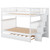 Full over Full Bunk Bed with Trundle and Staircase