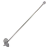 1 1/4'' x 66'' w/ 10'' Helix Galvanized Triple Eye- Individual