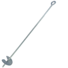3/4" x 48" with 6" Helix Galvanized- Individual