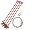 Storage Building Tie Down Set (Painted)