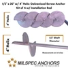 1/2" x 30" w/ 4" Helix HD 4 Anchor Kit w/ Installation Rod