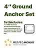 4'' Ground Anchor Cable Assembly Set 