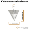 12" Arrowhead Earth Anchor