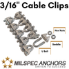 3/16''Cable Clips Pack of 10