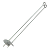 5/8" x 48" w/ 6" Helix Galvanized- Set of 2