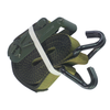 2" x 14' Military Grade Green Ratchet Straps Wire Hooks